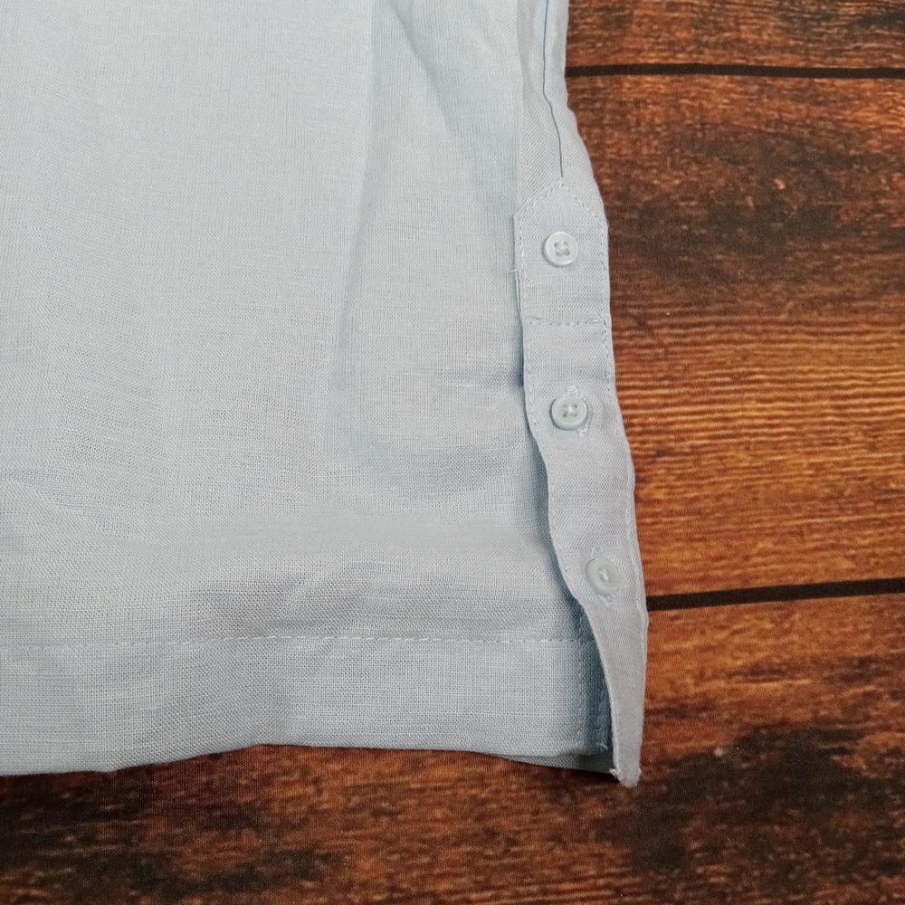Cubavera Guayabera Men's 4XL Blue‎ Short Sleeve Embroidered - Picture 6 of 9